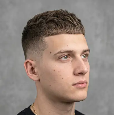 Účes Caesar Cut - inspirace pro pánský účes od Real Barber v Praze